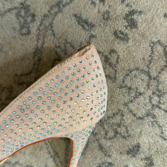 Anne Michelle Pink Rhinestone Stilettos - Picture 10 of 11